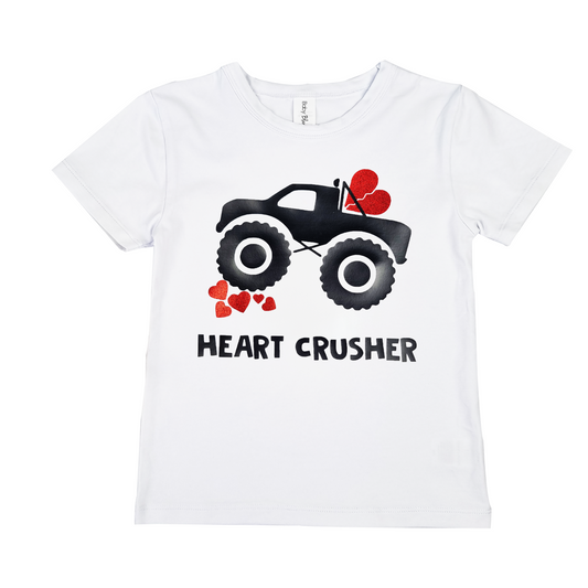 Boys Heart Crusher Truck T-shirt.