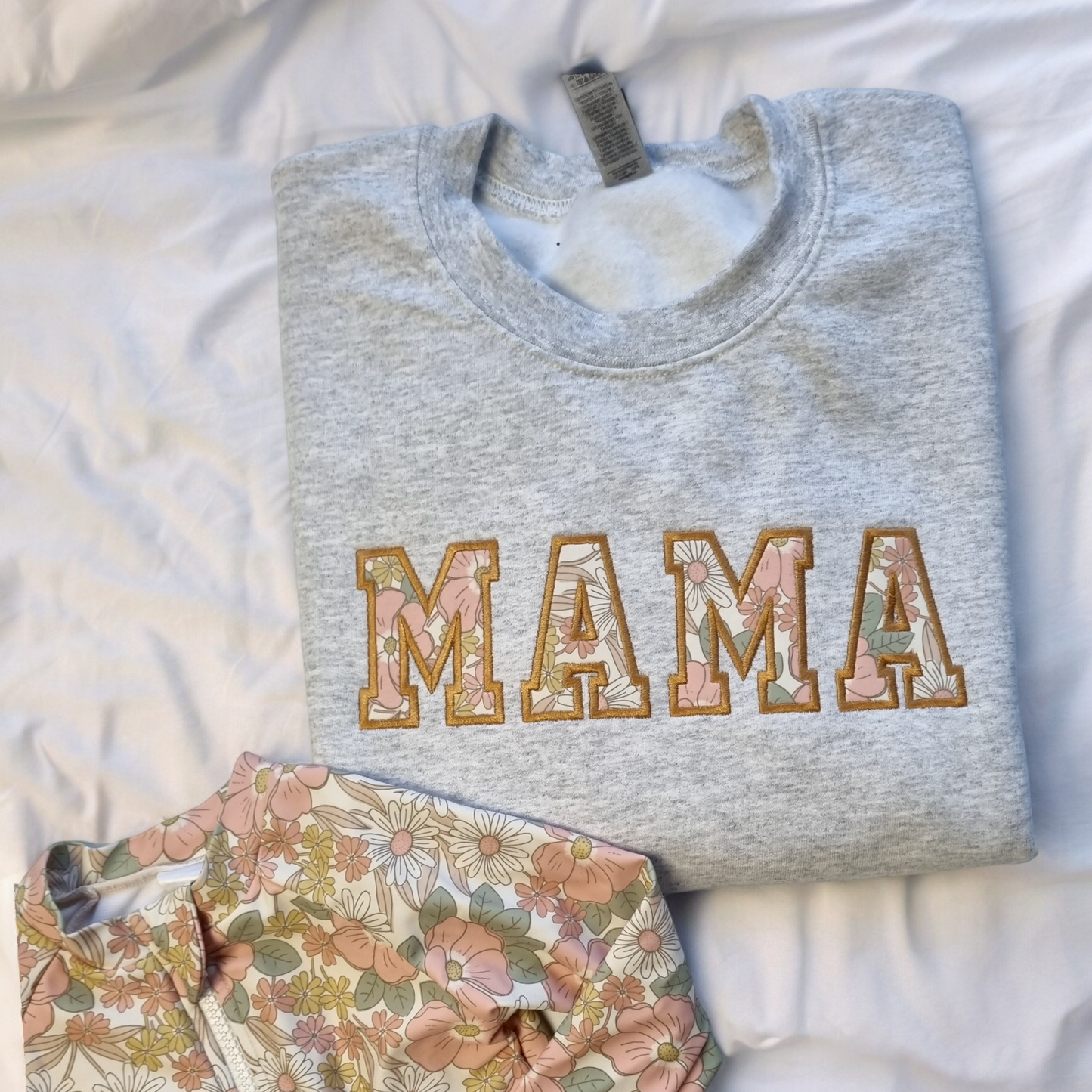 MAMA Keepsake Sweatshirt with Baby Clothing