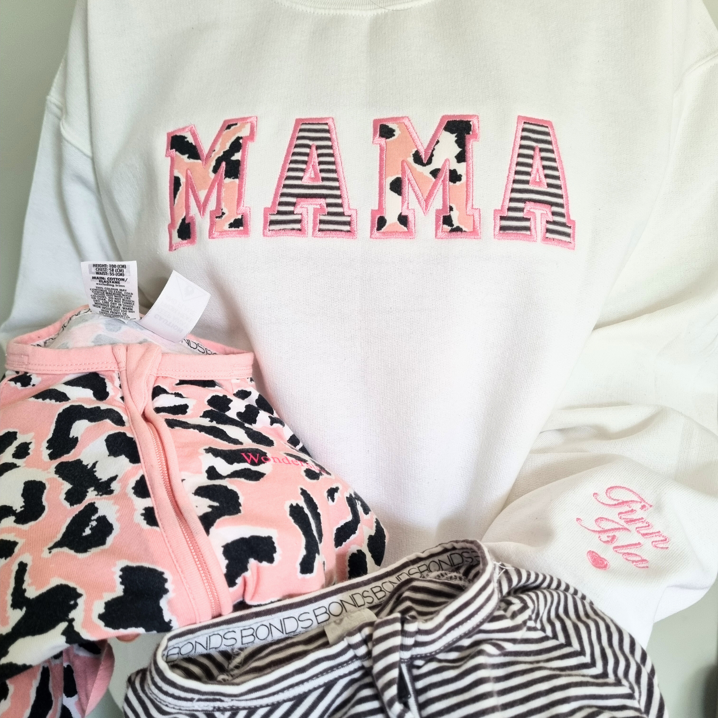 MAMA Keepsake Sweatshirt with Baby Clothing
