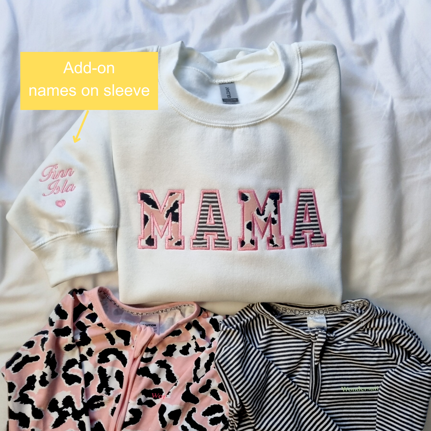 MAMA Keepsake Sweatshirt with Baby Clothing