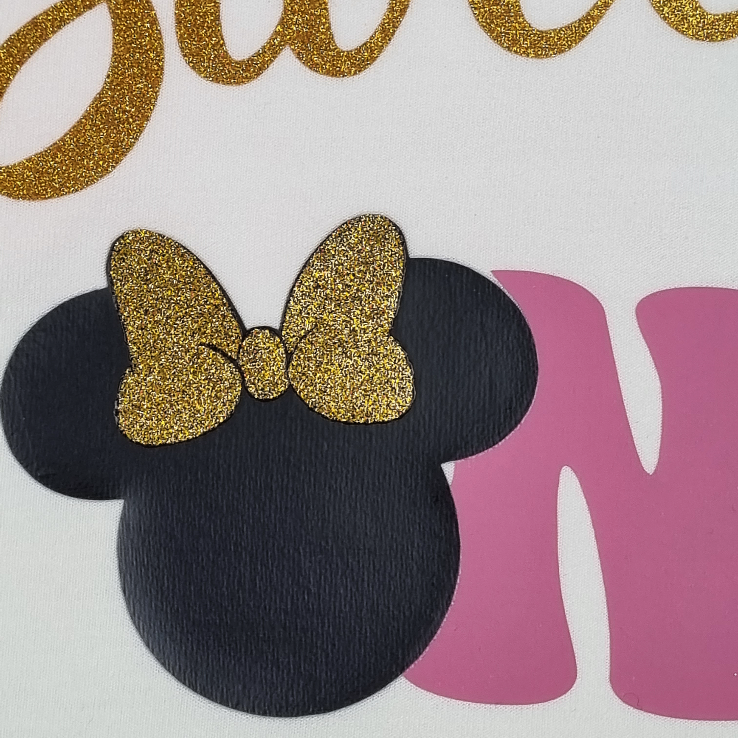 Glitter Gold "Sweet One" Minnie 1st Birthday Onesie