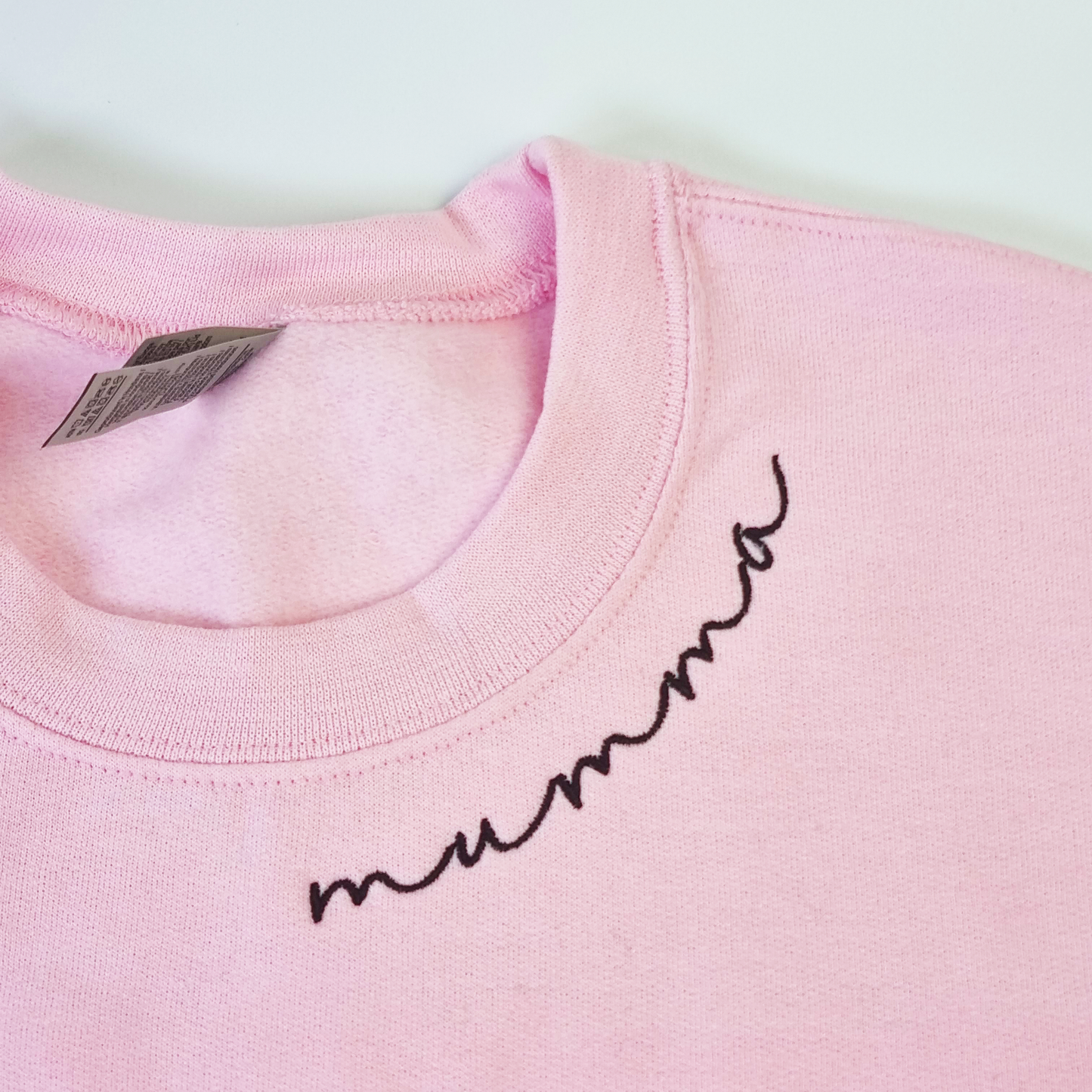 Embroidered Mumma on Neckline Sweatshirt.(Style 1)