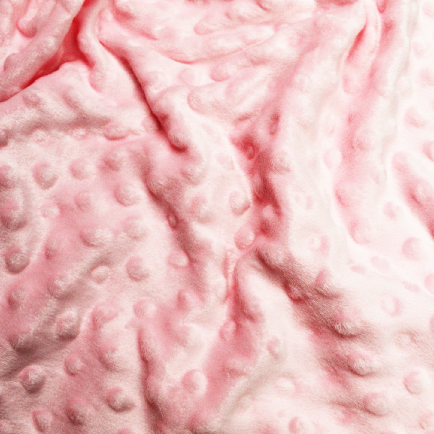 Super Soft Pink Baby Minky Blanket .