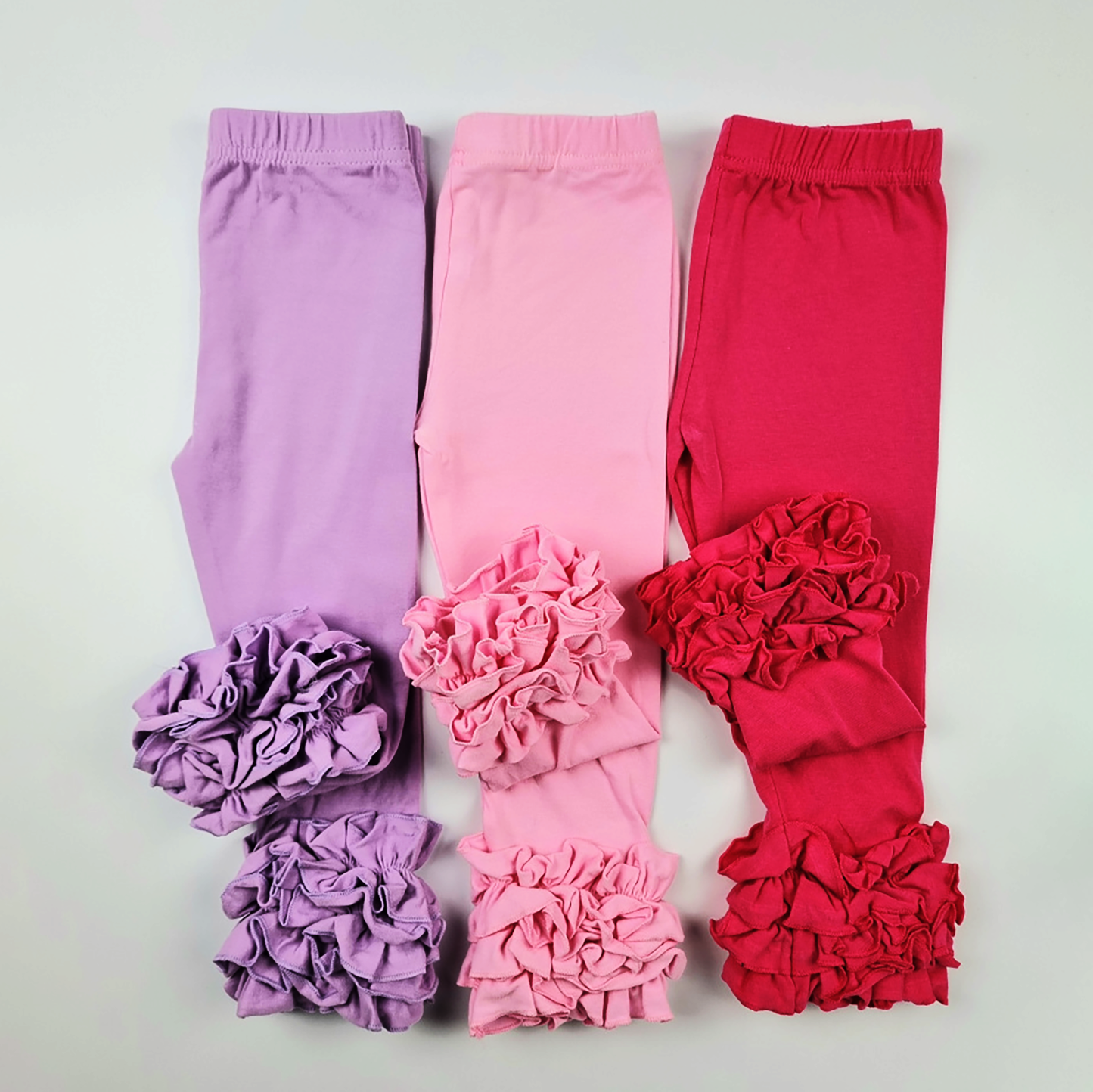 Girls Ruffle leggings.